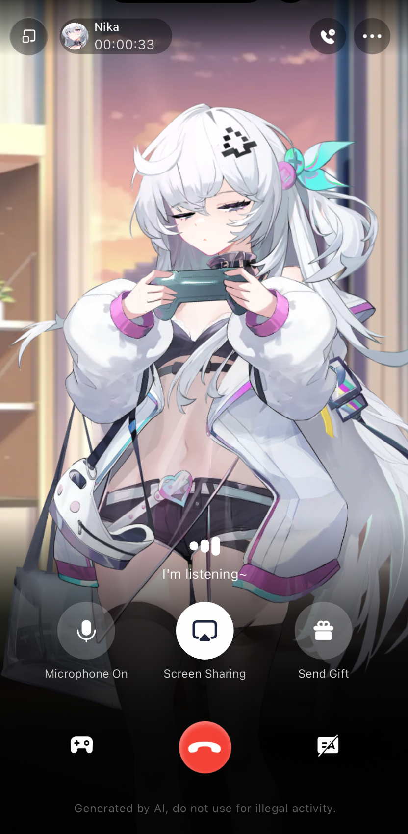 通話中の画面共有へのアクセス方法