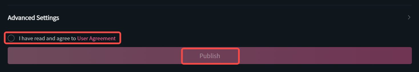 Agree to the agreement